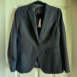 NWT Banana Republic Women’s Charcoal Pinstripe Blazer